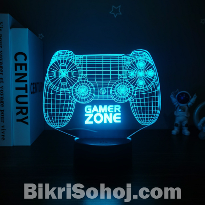 3d Led Gaming Controller Lamp | Multi Color | Usb Powered